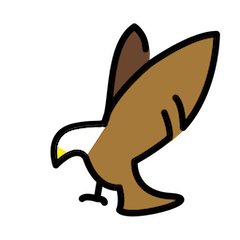 🦅 Adler Emoji auf Openmoji