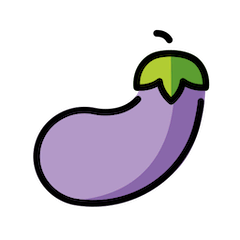 Eggplant on Openmoji