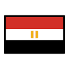 Flagge von Ägypten on Openmoji