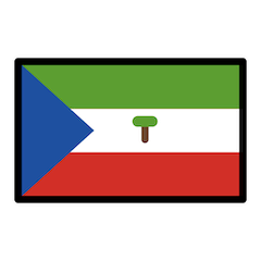 Bandera de Guinea Ecuatorial Emoji Openmoji