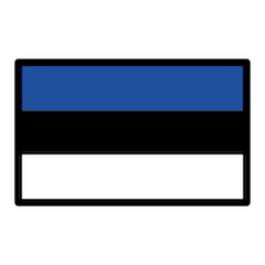 エストニア国旗 on Openmoji