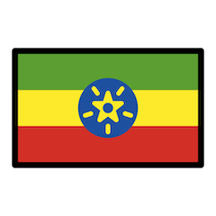 Bandeira da Etiópia Emoji Openmoji