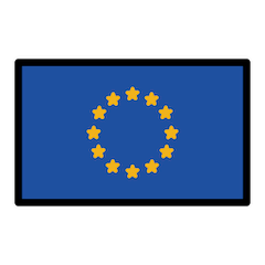 Drapeau de l’Union européenne Émoji Openmoji
