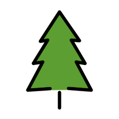 Evergreen Tree Emoji in Openmoji