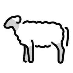 🐑 Mouton Émoji sur Openmoji
