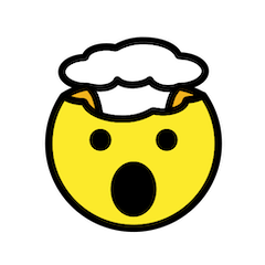 🤯 Explodierender Kopf Emoji auf Openmoji
