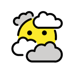 Face in clouds on Openmoji