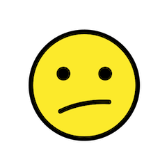 🫤 Cara con Boca Diagonal Emoji en Openmoji