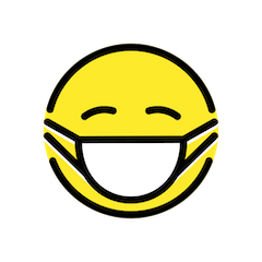 😷 Gesicht mit Mundschutz Emoji auf Openmoji