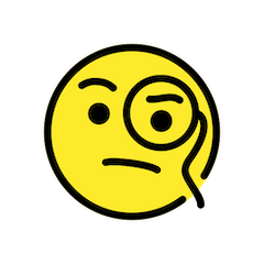 🧐 Gesicht mit einem Monokel Emoji auf Openmoji