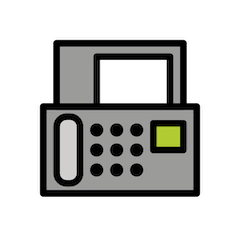 📠 Fax Machine Emoji in Openmoji