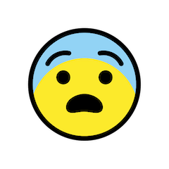 Fearful Face on Openmoji