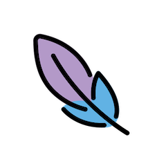 Feather Emoji in Openmoji