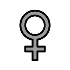 Símbolo De Feminino Emoji Openmoji