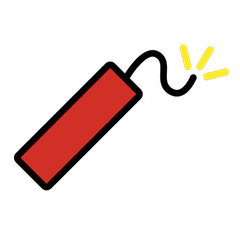 Firecracker Emoji in Openmoji