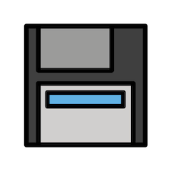 Floppy disk on Openmoji