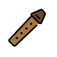 Flute on Openmoji