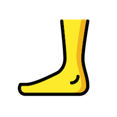 🦶 Fuß Emoji auf Openmoji