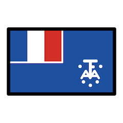 Bandeira das Terras Austrais e Antárticas Francesas Emoji Openmoji