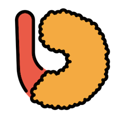 🍤 Camarão frito Emoji nos Openmoji