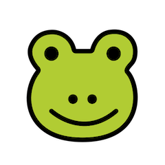 🐸 Cara de rana Emoji en Openmoji