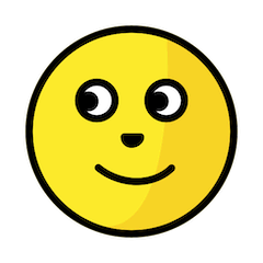 Luna llena con cara Emoji Openmoji