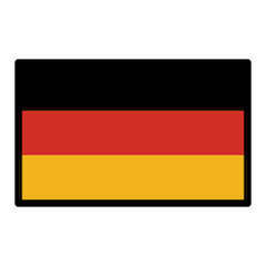 Bandera de Alemania Emoji Openmoji