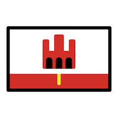 Bandiera di Gibilterra Emoji Openmoji