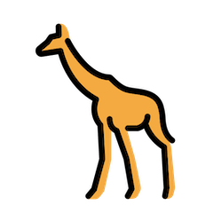 Giraffe Emoji in Openmoji