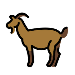 🐐 Goat Emoji in Openmoji