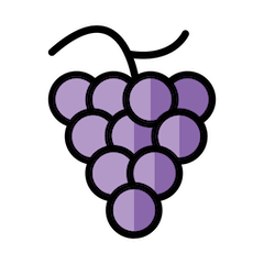 Grapes on Openmoji