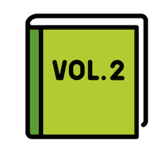 Grünes Buch Emoji Openmoji