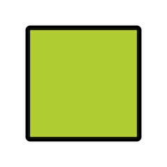 Quadrato verde Emoji Openmoji