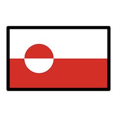 Bandeira da Gronelândia Emoji Openmoji