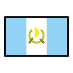 Flagge von Guatemala Emoji Openmoji