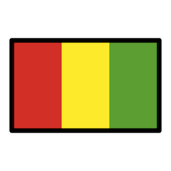 Drapeau de la Guinée Émoji Openmoji