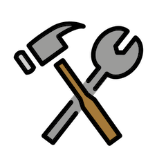 Hammer und Schraubenschlüssel on Openmoji