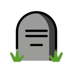 Headstone on Openmoji