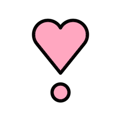 Heart Exclamation on Openmoji