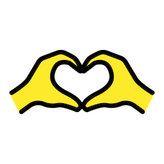 🫶 Manos formando un corazon Emoji en Openmoji