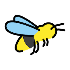 Honeybee Emoji in Openmoji