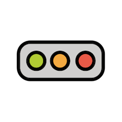 Semáforo horizontal Emoji Openmoji