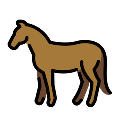 Cavalo Emoji Openmoji