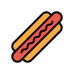 Hotdog Emoji Openmoji