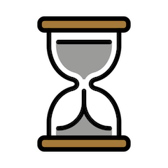 ⏳ Reloj de arena con la arena cayendo Emoji en Openmoji