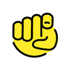🫵 Dedo índice apuntándote a ti Emoji en Openmoji