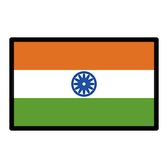 Bandera de India Emoji Openmoji