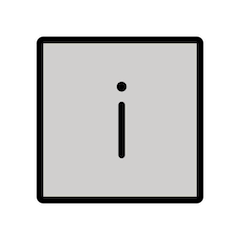 ℹ️ Piktogramm für Informationen Emoji auf Openmoji