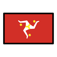Bandeira da Ilha de Man Emoji Openmoji