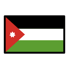 Flagge von Jordanien Emoji Openmoji